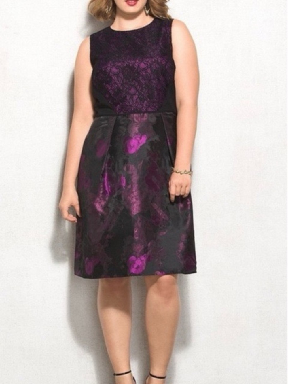 Lovely By Adrianna Papell Lace Jacquard Cocktail Dress